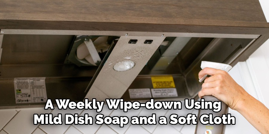 A Weekly Wipe-down Using
Mild Dish Soap and a Soft Cloth