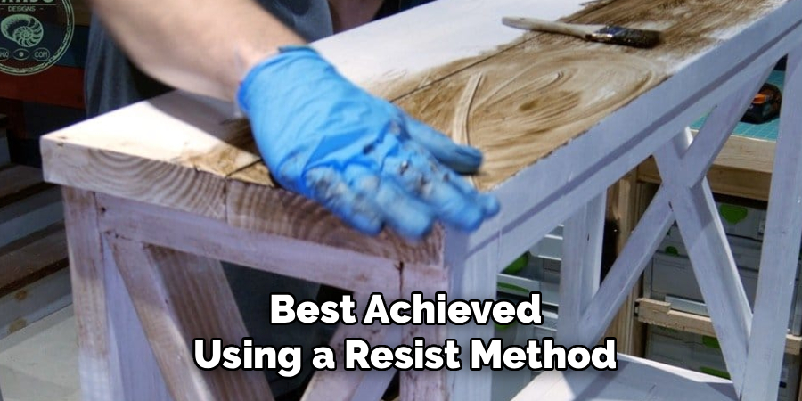 Best Achieved
Using a Resist Method