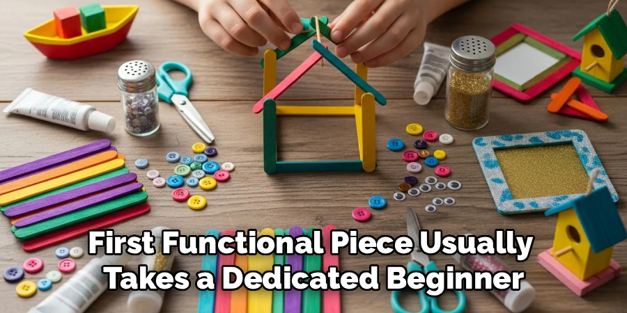 First Functional Piece Usually
Takes a Dedicated Beginner