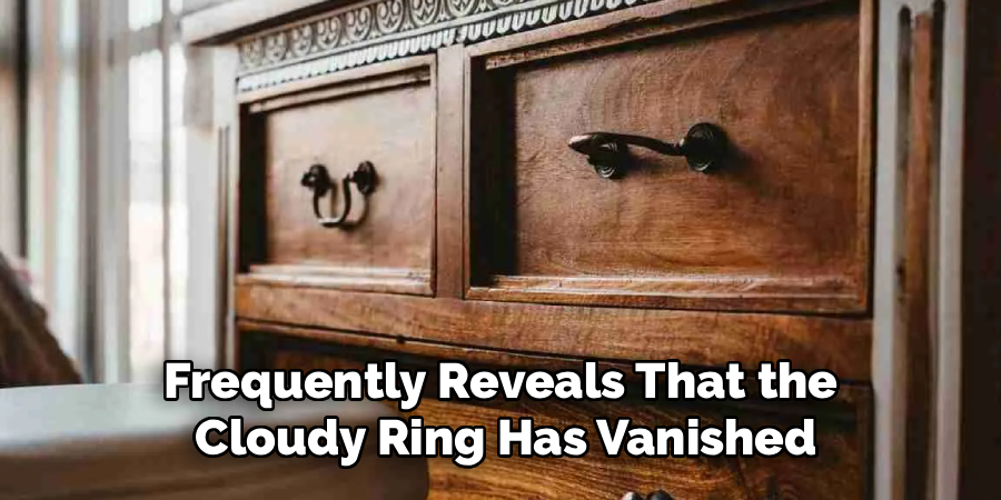 Frequently Reveals That the
Cloudy Ring Has Vanished