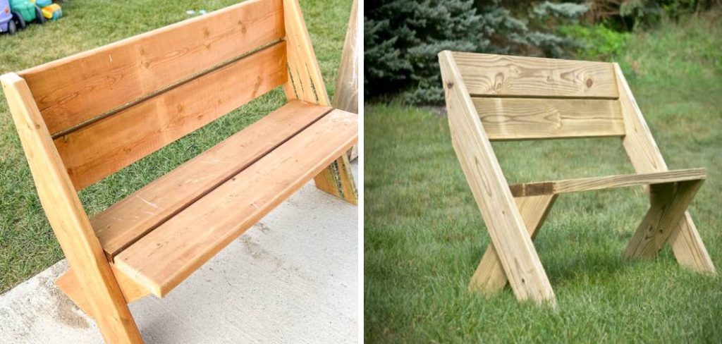 How to Build a Wooden Bench With Back