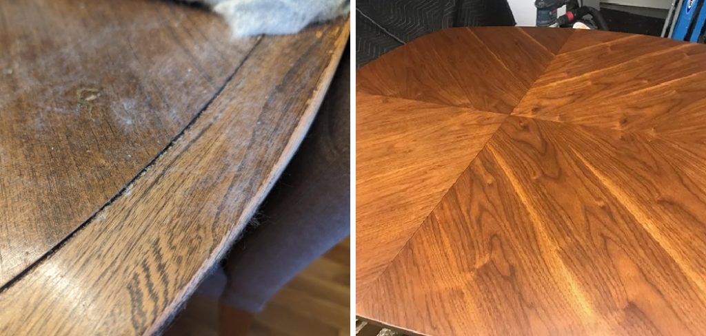How to Refinish Wood Veneer Table Top