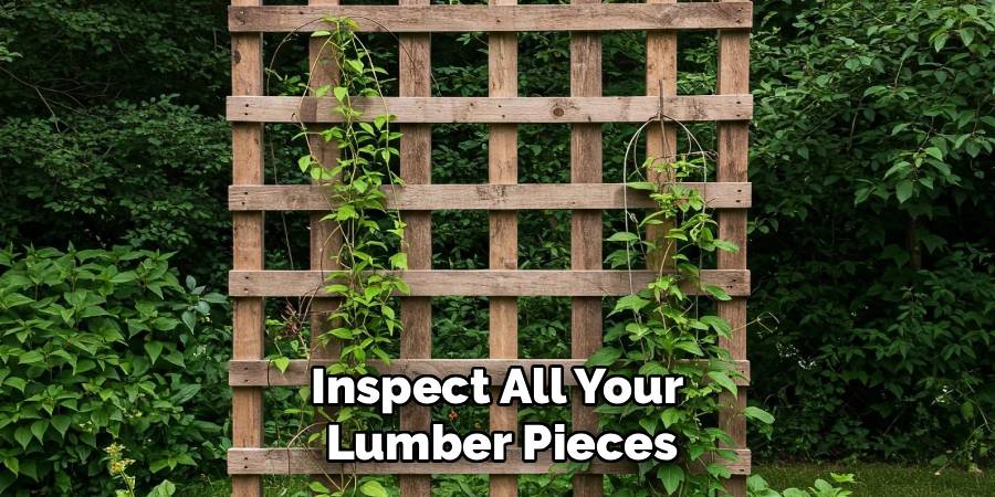 Inspect All Your
Lumber Pieces