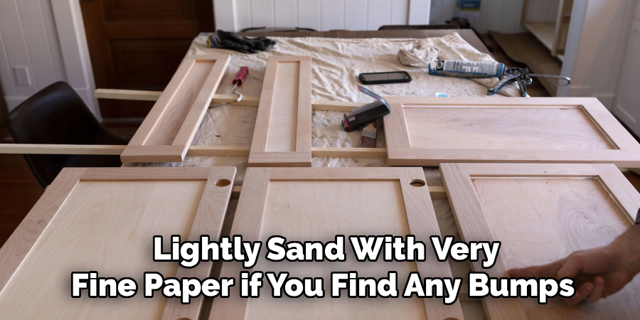 Lightly Sand With Very
Fine Paper if You Find Any Bumps