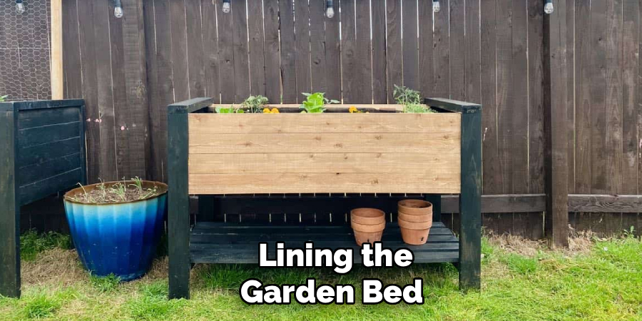 Lining the Garden Bed