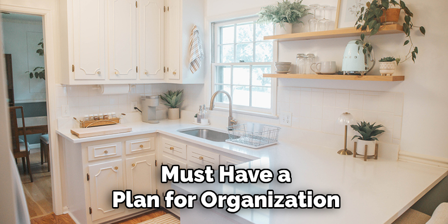 Must Have a
Plan for Organization
