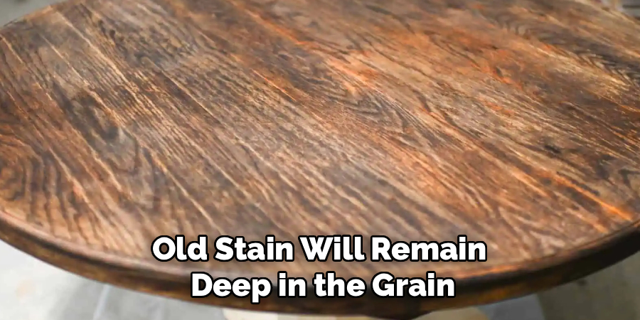 Old Stain Will Remain 
Deep in the Grain