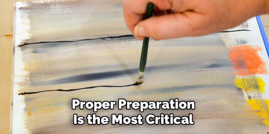 Proper Preparation
Is the Most Critical