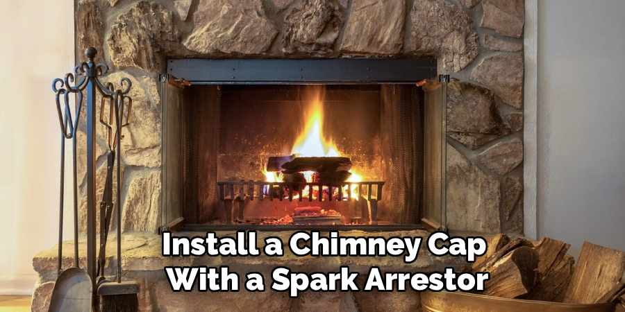 Install a Chimney Cap
 With a Spark Arrestor
