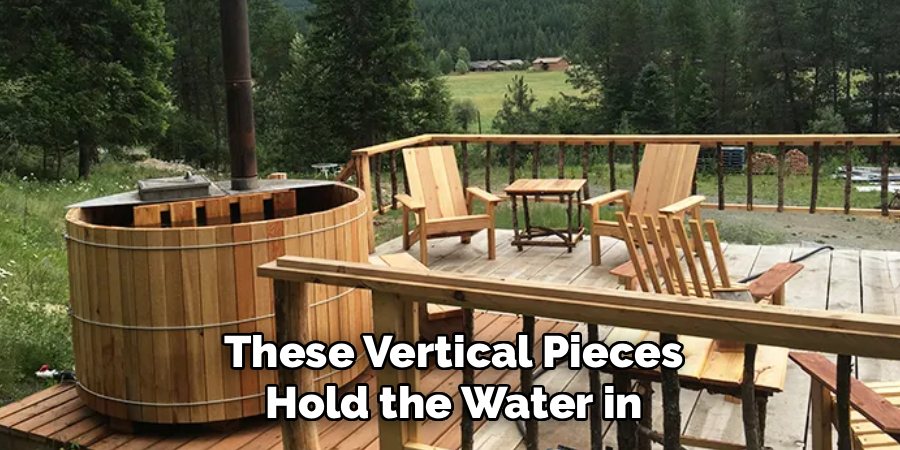  These Vertical Pieces
 Hold the Water in