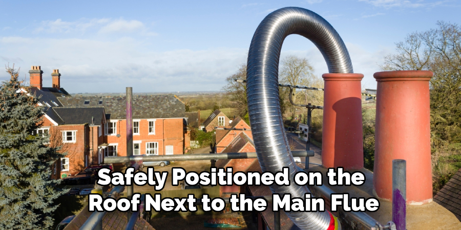 Safely Positioned on the 
Roof Next to the Main Flue