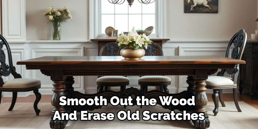 Smooth Out the Wood
And Erase Old Scratches