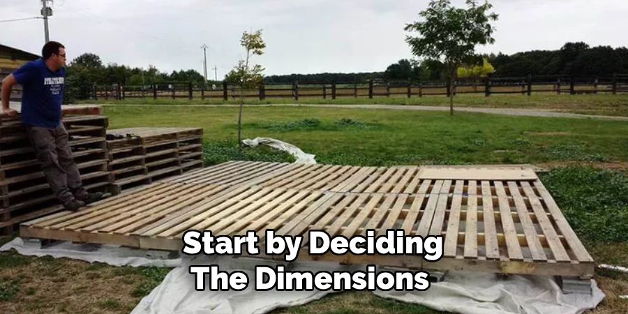 Start by Deciding
The Dimensions