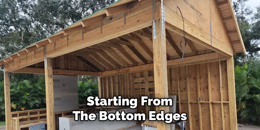 Starting From
The Bottom Edges