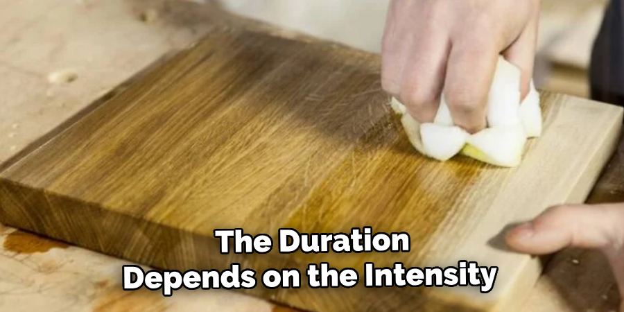 The Duration
Depends on the Intensity