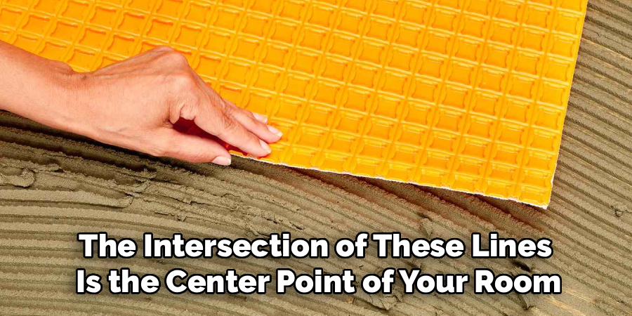 The Intersection of These Lines 
Is the Center Point of Your Room