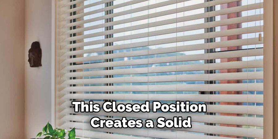 This Closed Position
Creates a Solid