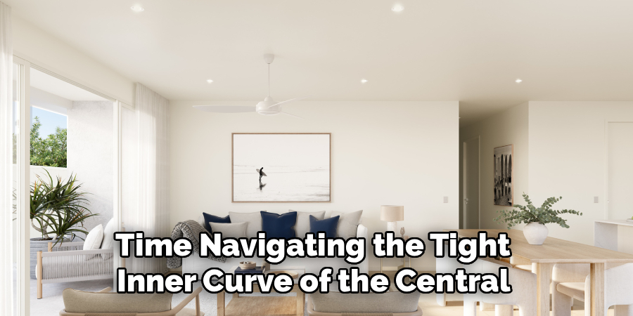 Time Navigating the Tight
Inner Curve of the Central