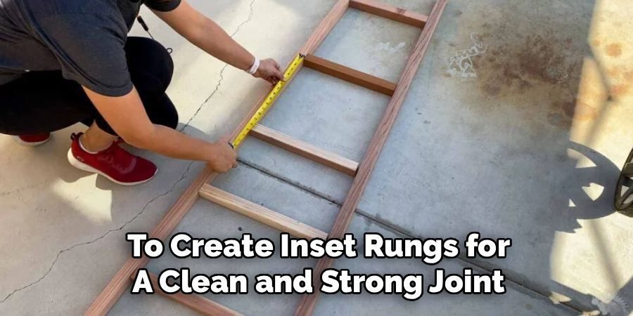 To Create Inset Rungs for
A Clean and Strong Joint