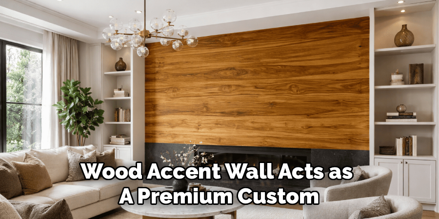 Wood Accent Wall Acts as 
A Premium Custom