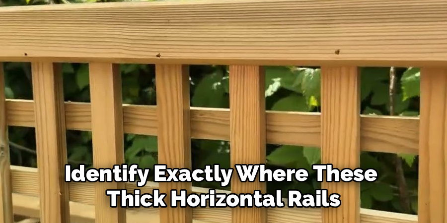 Identify Exactly Where These 
Thick Horizontal Rails