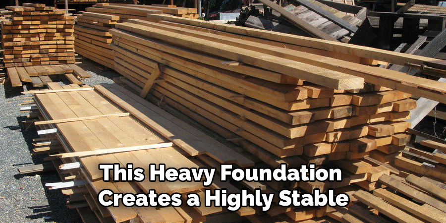 This Heavy Foundation
Creates a Highly Stable